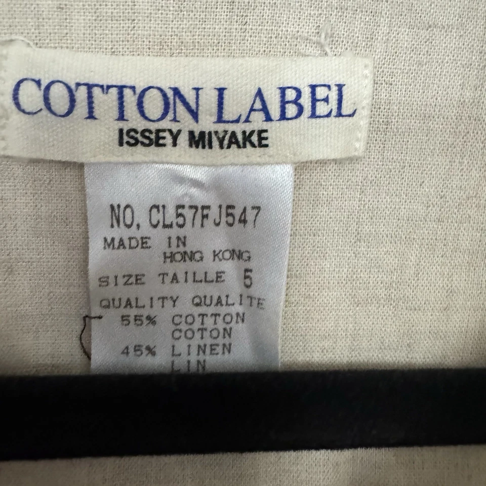 Camisa manga larga ISSEY MIYAKE ETIQUETA ALGODÓN AÑOS 90 5 Foto 2 de 3
