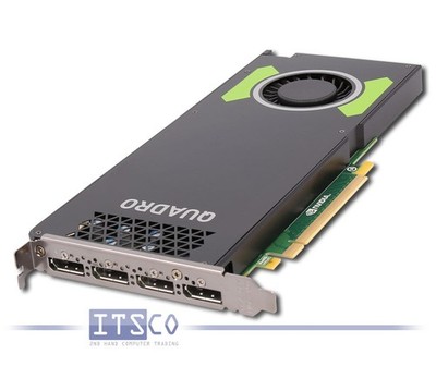 GRAFIKKARTE NVIDIA QUADRO P4000 8GB PCI-E 3.0 x16 4x DISPLAYPORT 1.4 SINGLE-SLOT