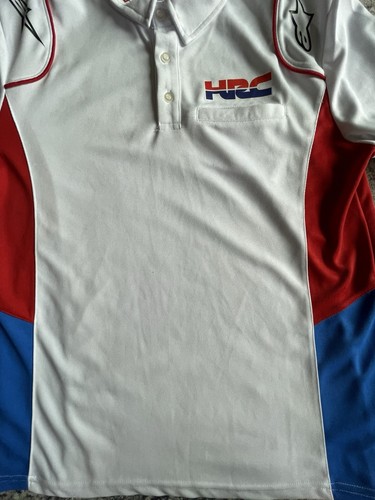 Honda HRC Racing - Replica Collection - White Polo Shirt Large - Picture 2 of 12