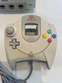 SEGA Dreamcast HKT-3000 Console Set 2 Controllers Shenmue II VMU Tested KA698