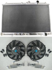 2 Row Aluminum Radiator Fans 1992-1996 Mitsubishi Lancer Evo 1 2 3 2.0l