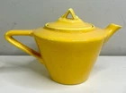 Vintage Art Deco Fiestaware Style Harlequin Yellow Teapot No Stamp