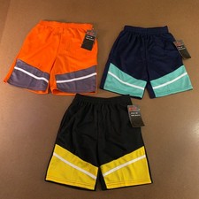 10W Apparel Boys Medium 10/12 Multicolor Pull On Athletic Shorts 3 Pack NWT