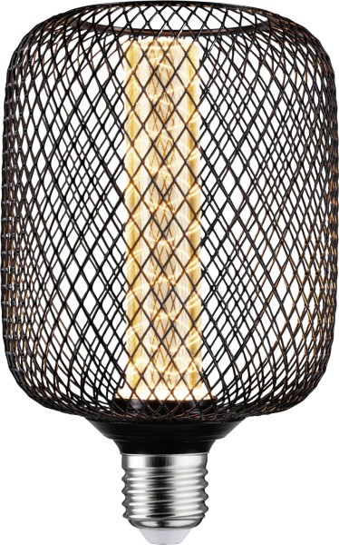 Paulmann LED Leuchtmittel Metallic Glow Zyl Spiral E27 4,2W Schwarz-image