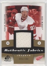2010 SP Game Used Edition Authentic Fabrics Gold /100 Johan Franzen #AF-FR 01qm