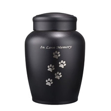 Moisture-Proof Stainless Steel Pet Urn Sealed Metal Funeral Memorial Ash Holder 