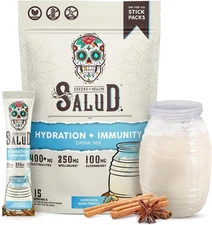 Salud 2-in-1 Hydration Pack + Immune Electrolyte Powder, Horchata - Jamaican Agu