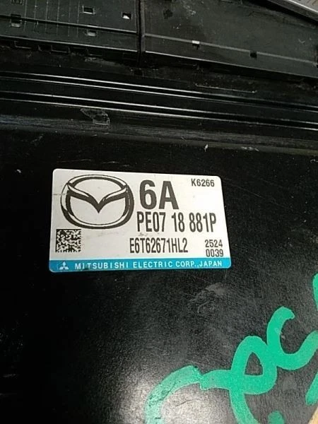 Módulo de control electrónico ECM del motor por batería 2,0 L compatible con 12-13 MAZDA 3 3605387 Foto 2 de 3