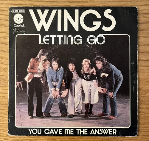 PAUL MCCARTNEY WINGS LETTING GO FRENCH 7" VINYL  McCartney Beatles