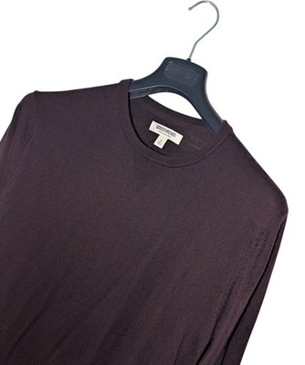 Goodthreads Herren Pullover Merinowolle Rundhals Gr. M Dark Plum 100% Wolle