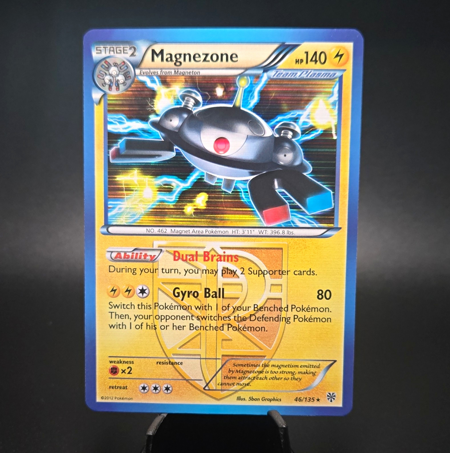 Pokémon TCG Magnezone Team Plasma Plasma Storm 46/135 Holo Rare Holo English