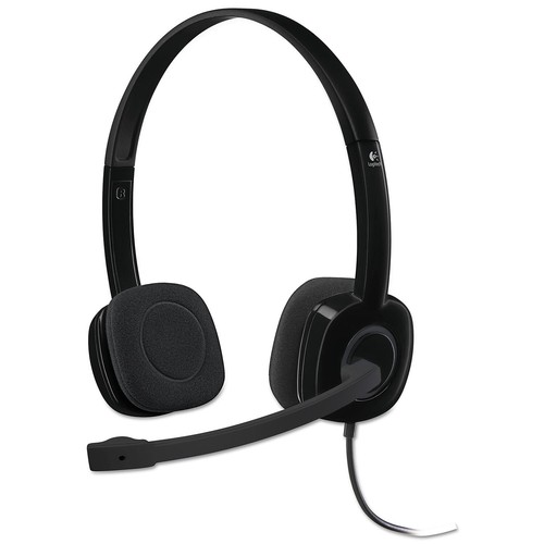 Logitech H151 Binaural Over-the-Head Stereo Headset Black 981000587 - Picture 6 of 6
