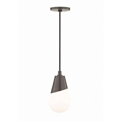 MITZI HUDSON VALLEY LIGHTING H101701-OB Cora Olde Bronze Opal Pendant