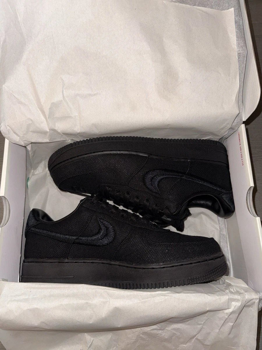 Preços baixos em Nike Air Force 1 Low x Stussy Black | eBay