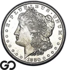 1880-S Morgan Silver Dollar Coin, Proof-Like, Choice Gem BU++ PL