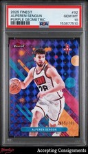 2025-26 Finest Purple Geometric Refractor #92 Alperen Sengun 055/100 PSA 10