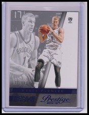 2014-15 Panini Prestige Premium Mason Plumlee Blue #/99 #107 Brooklyn Nets