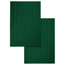 100 Cotton Bath Mats 24x17 Inches, 1350 GSM Thick Plush, Soft Absorbent, O...