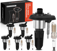 Ignition Coil Pack Iridium Spark Plug Set 6PCS Chevy GMC Isuzu 4.2L 3.5L 2.8L