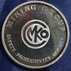 *RARE* 1 TROY oz SILVER ROUND CASTLE MOUNTAIN MINE/MK GOLD -  .999