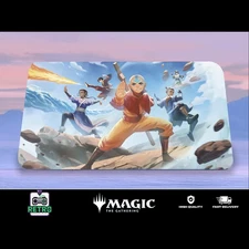 Avatar x MTG – Aang & Team Battle Design | TCG Mat for Magic/ FREE SHIPPING