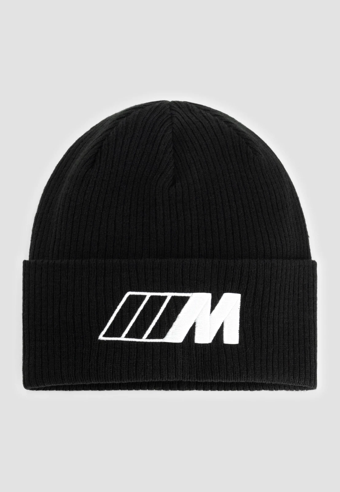 NEW BMW M SPORT BEANIE WOOLY HAT BLACK ADULT UNISEX 80165B70CE2
