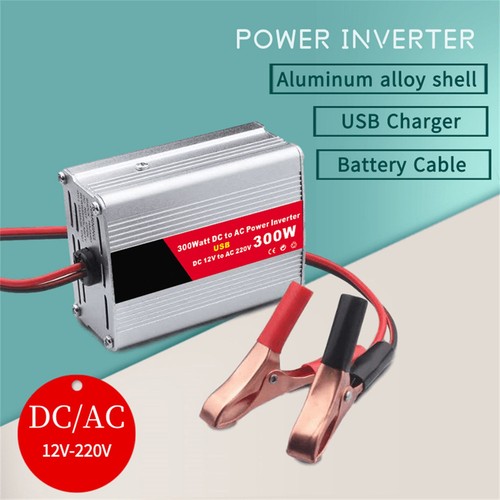 Pure Sine Wave Inverter 300W 12V 220V Converter Car Cigarette Lighter Plug UF - Picture 2 of 12