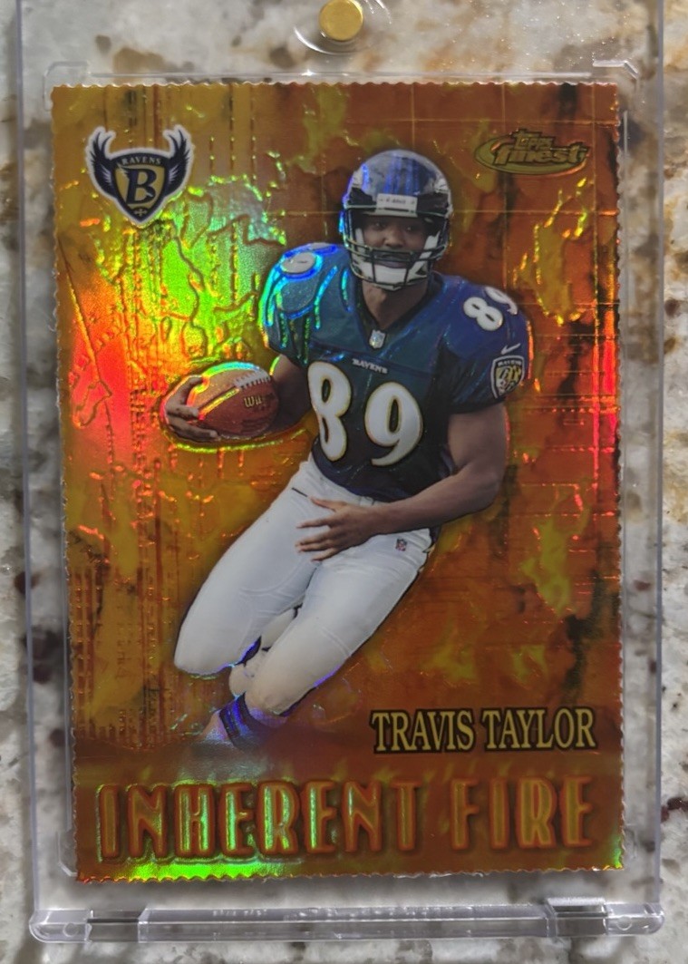 2000 Topps Finest Inherent Fire Taylor Cris Carter #188 RC Gold Refractor /100