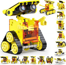 30-In-1 STEM Solar Robot Kit Toys, 243 Pieces Educational Building Science Exper