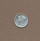 1943-P Mercury Dime---90% Silver...