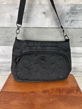Lug Black Nylon Samba Crossbody Bag