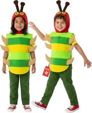 Kids Hungry Caterpillar Costume S - XL Boys Girls Cute Animal Bug Suit Halloween