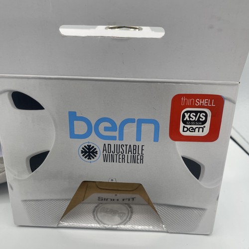 Bern THIN SHELL Adjustable BOA Winter Liner White XS/S 52-55.5cm Helmet Clip - Picture 6 of 8