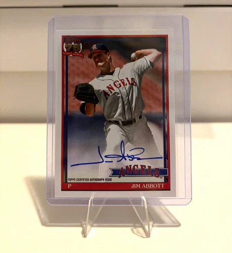 2026 Topps Series 1 Jim Abbott 1991 Topps Baseball Autographs (RAW)