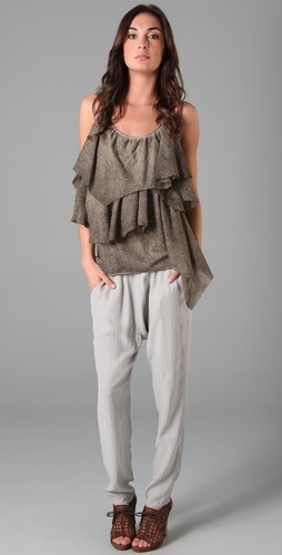 new RRP $320 Superfine Ruffle Gypsy TOP L last . - Picture 5 of 5