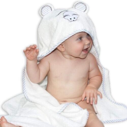 Organic Bamboo Hooded Baby Towel by Liname - Ultra Soft, Thick Baby & Toddler - Picture 1 of 4