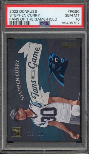 2022 DONRUSS #FGSC STEPHEN CURRY GEM MT PSA 10 FANS OF THE GAME HOLO /100 - 第 1/2 張圖片