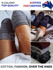 WOMEN GIRL OVER THE KNEE SOCKS THIGH HIGH LONG COTTON STOCKINGS LEGGINGS FASHION