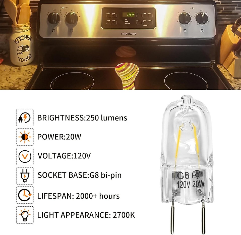 Microwave Light Bulb Fit for GE Samsung Kenmore Maytag Elite over the
