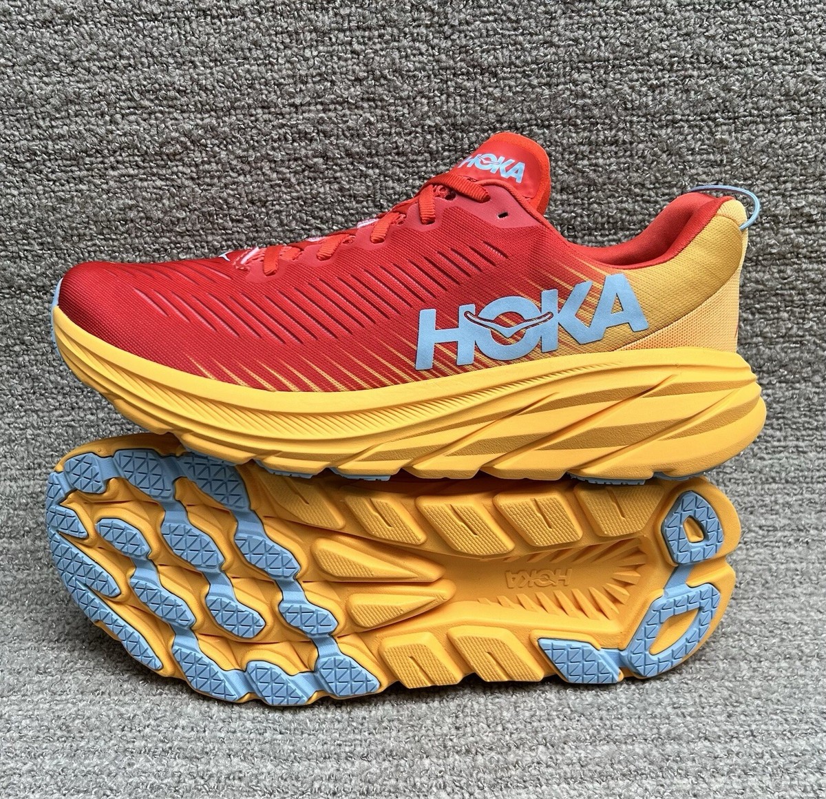 Aページ Hoka One One Rincon 3 Men's Running Shoes Red / Orange