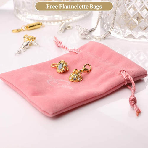 16 Pcs Magnetic Lobster Clasps for Jewelry Necklace Bracelet, Rhinestone Ball an - Picture 7 of 12