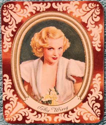 Toby Wing 1934 Kurmark moderne Schonheitsgalarie Serie 1 Tabakkarte #128 Ex - Bild 1 von 2