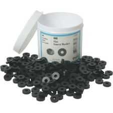 1-200ct -Danco 1/2 In. Black Flat Neoprene Faucet Washer. Model: 35266