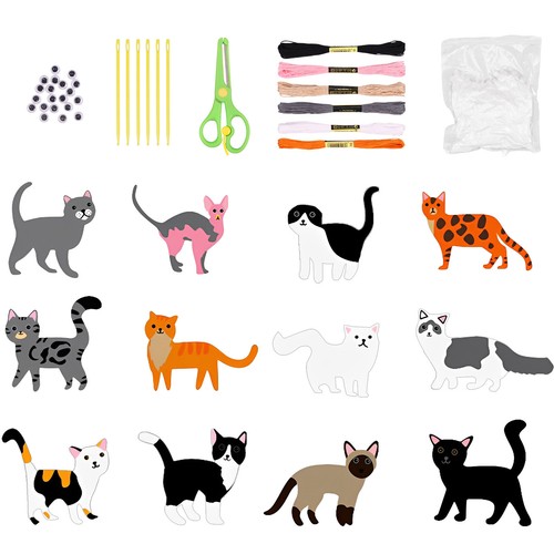 8/12Pcs Animal Sewing Craft Kit Felt Sewing Animal Craft Set Fun Animal beAKA - Picture 13 of 21
