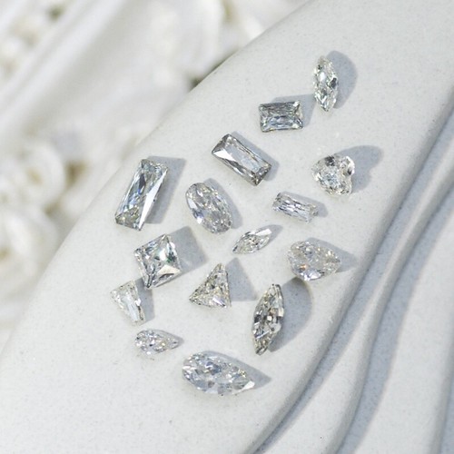 100PC Nail Micro Zirconium Super Flash Nail Accessories Mini Special-Shaped - Picture 6 of 29