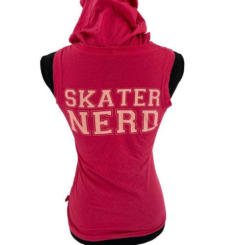 New Harajuku Lovers Gwen Stefani Tank Top Hooded Girls Size 14 Skater Nerd Pink - Picture 3 of 10