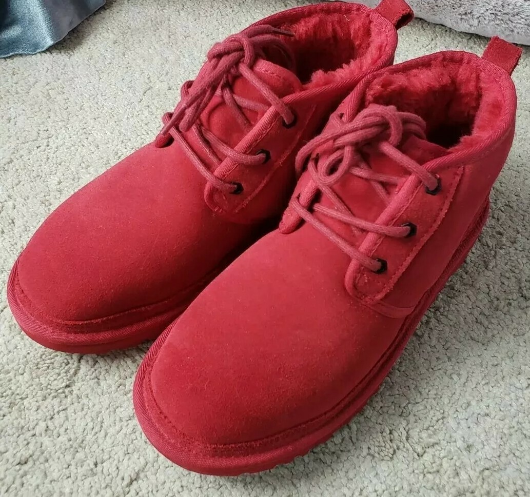Ugg Neumel Chukka Ankle Boots Samba Red Women's Sz 10