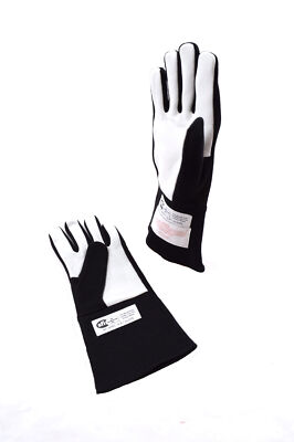 RJS RACING EQUIPMENT SFI 3.3/1 1 LAYER NOMEX RACING GLOVES BLACK