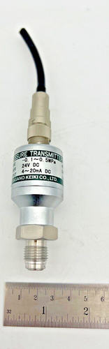 NAGANO KEIKI Pressure Transmitter ZT15 Range -0.1~0.5MPa 24VDC 500 ohm max JAPAN - Afbeelding 1 van 8
