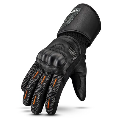 ROCKBROS Motorradhandschuhe Winter Handschuhe Touchscreen Stoßdämpfend Fahrrad